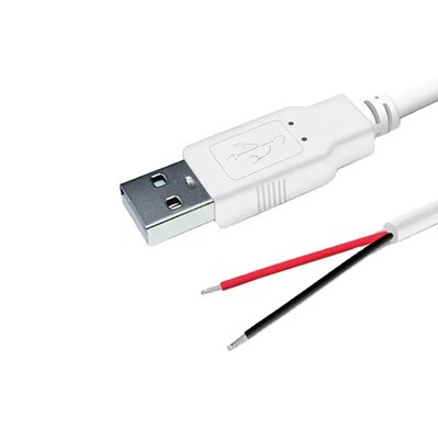 Кабель живлення USB 2.0 PROLUM™ - 2м, Білий 1665 С U | 503043 фото