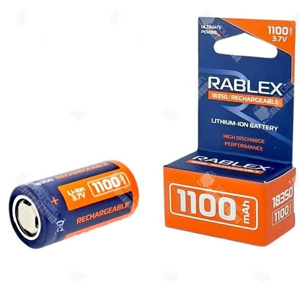 Акумулятор 18350 Li-Ion 1100 мАг RABLEX (📌 02037s | Б2Я99) фото
