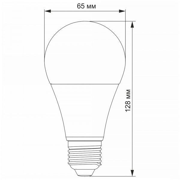 LED лампа TITANUM A65 15W E27 4100K