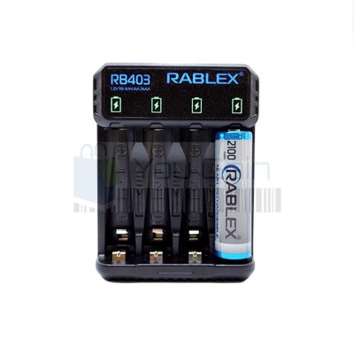 Інтелектуальний зарядний пристрій Rablex RB403 (NiMH, NiCd) 1568-C. фото