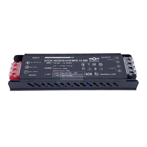 Блок живлення BIOM Professional DC12 200W BPX-12-200 16,6А (📌 01966s |ТЯ37 24491 /MX) фото