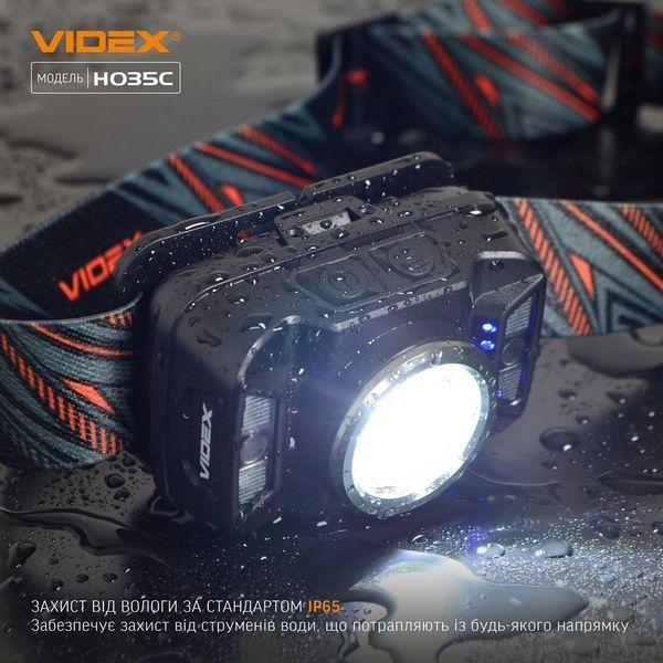 Налобный светодиодный фонарик VIDEX VLF-H035C 410Lm 5000K (📌 02241s |) фото