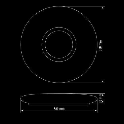 Светильник светодиодный Biom SMART SML-R07-50/2 3000-6000K 50Вт с пультом д/у (📌 00-00020985-BIOM[2945]) фото