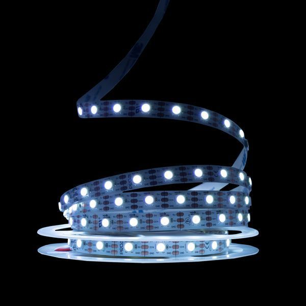 Світлодіодна LED стрічка PROLUM&trade; 5V; 5050\60; IP20; Series "SMART", RGB (Pixel Full Color) 5 метрів (📌 01970s |320053 Б2Я07) фото