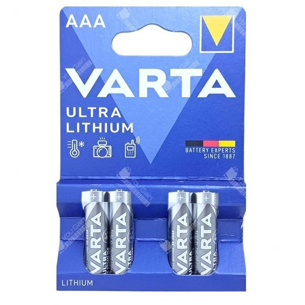 Батарейки VARTA Ultra Lithium AAA (пакування 4 штуки) (📌 02224s |1238 Б2Я99) фото