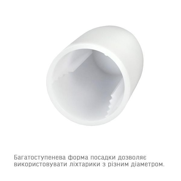 Дифузор (розсіювач світла) VIDEX VLF-ADF-02W до ліхтарика (📌 02181s |VLF-ADF-02W) фото