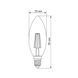 LED лампа TITANUM Filament C37 4W E14 4100K