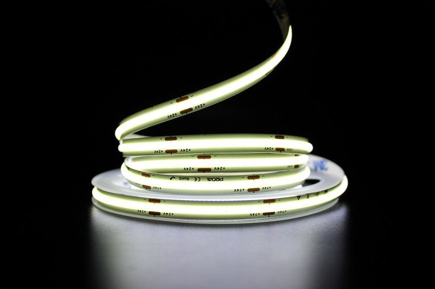 Світлодіодна LED стрічка PROLUM&trade; 24V; СОВ; 480 LED; IP20; Series "PRO", Білий (5500-6000К) (📌 01784s |350003 Б2Я08 /MX) фото