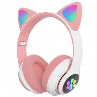 Бездротові bluetooth навушники Cat STN-28, рожеві 1619 H C U фото