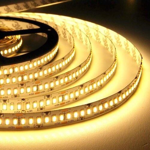 Светодиодная лента BIOM OEM 12В SMD2835 240 шт/м 2300 Лм/м тёплый белый, негерметичная, 5 метров (📌 00-00014487-BIOM[2100]) фото