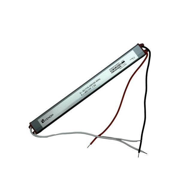 Импульсный блок питания VENOM&trade; 12В 1.5А (18 Вт) герметичный Standart ULTRA SLIM (📌 01865s|Б2Я76 VULTS-18-12) фото