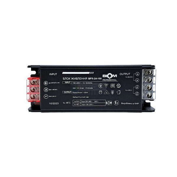 Імпульсний блок живлення BIOM Professional BPX-24-100 24В 100Вт 4А (📌 01646s |23391 Б2Я20) фото