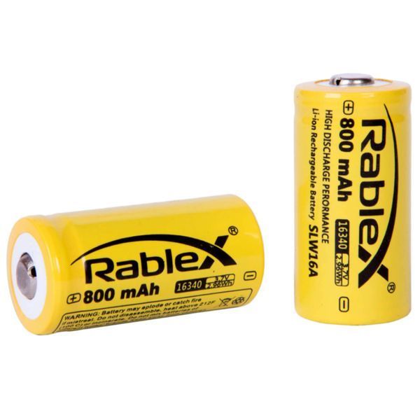 Аккумулятор 16340 Li-Ion 800 мАч Rablex (📌 00487s |Б2Я99) фото
