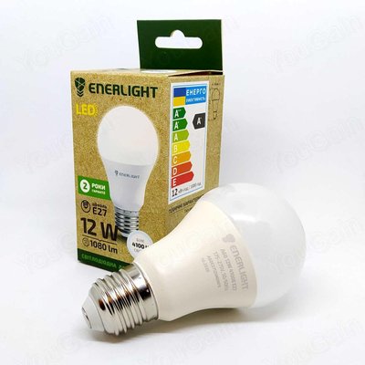 Лампа світлодіодна ENERLIGHT A60 12 Вт 4100K E27 1217 H. фото
