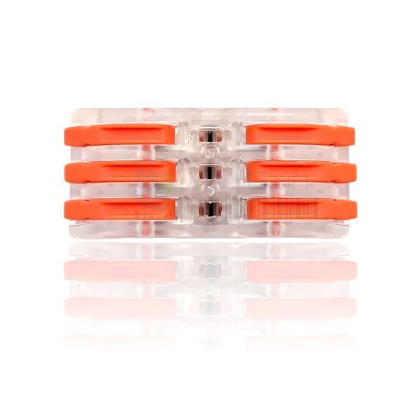 Клемма быстрого монтажа WT-F423 3 входа 3 выхода 32А 400В 0.08-4mm2 (📌 02026s |Б1Я50) фото