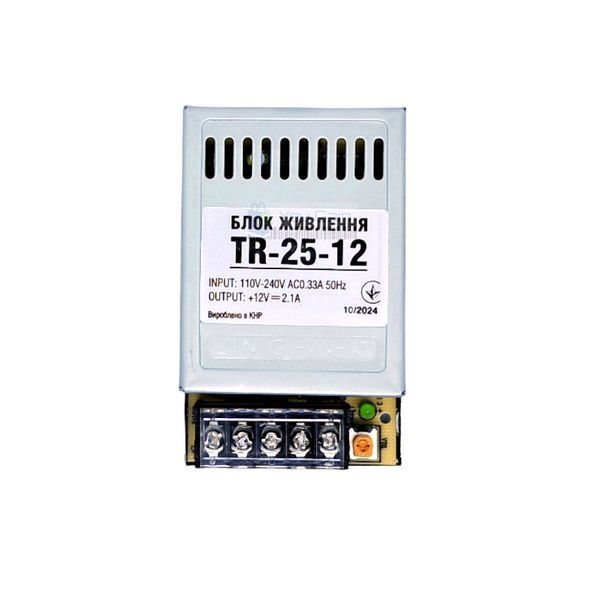 Блок живлення OEM DC12 25W 2,1А TR25-12 (📌 02002s | 705 ТЯ37) фото