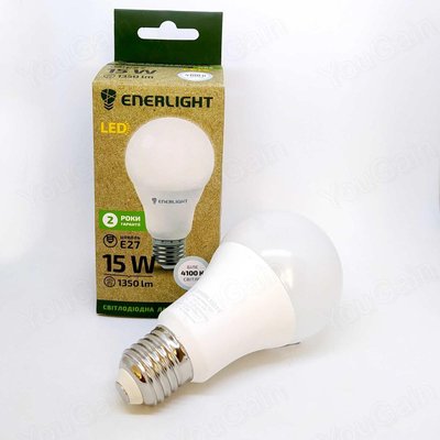 Лампа світлодіодна потужна ENERLIGHT A65 15Вт 4100K E27 1222 H. фото