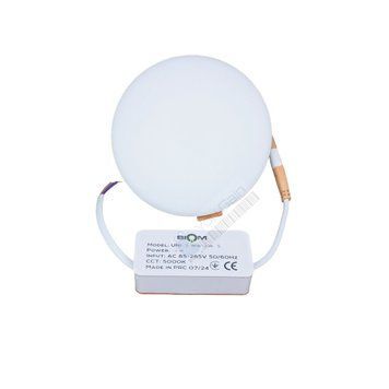 Світильник світлодіодний Biom UNI-2-R8W-5 8Вт круглий 5000К (📌 01815s | 22813 корЯ86) фото