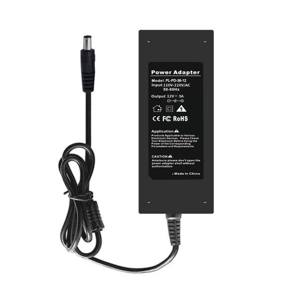 Импульсный блок питания PROLUM&trade; 12V, 36W, 3.0А, Series "PD" штеккер 5.5х2.5 мм (📌 01710s | Б1Я02 224004) фото