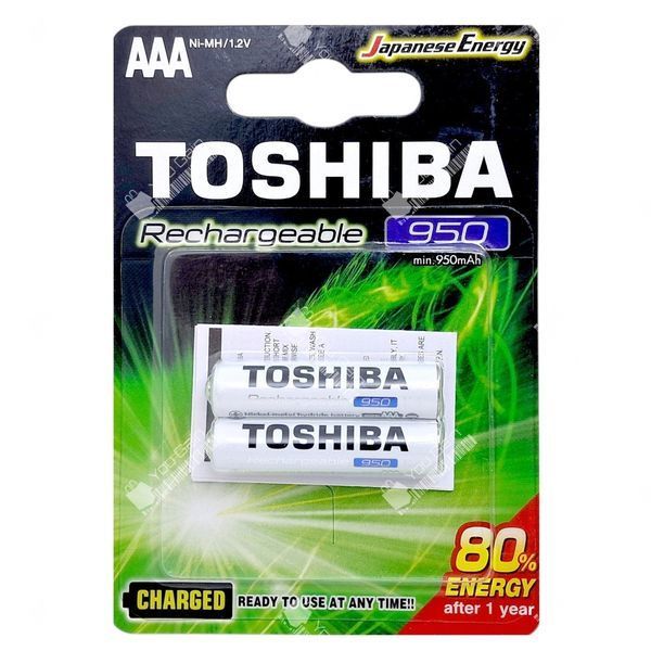 Акумулятор TOSHIBA NiMH 950 mAh AAA HR03 AA (пакування 2 шт)