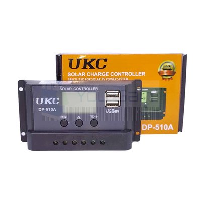 Контролер заряду для сонячних батарей 10А UKC DP-510A (PWM) 12/24 В, 2xUSB PWM10UKC фото