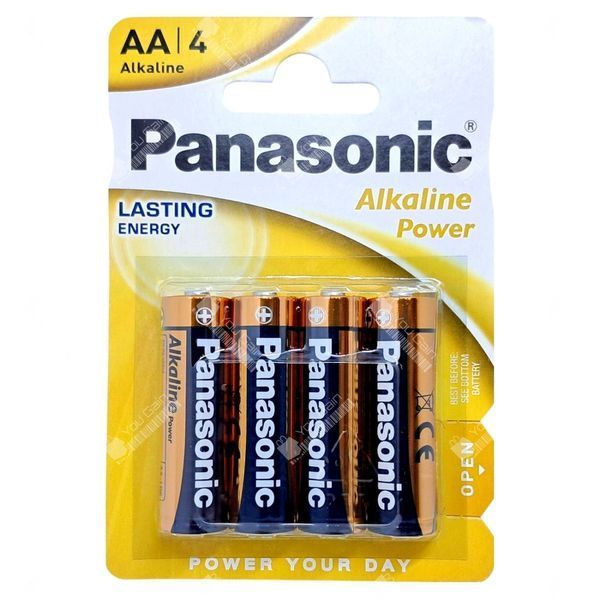 Батарейки лужні Panasonic Alkalie Power AA (LR6) (пакування 4 штуки) (📌 02223s | 0133) фото