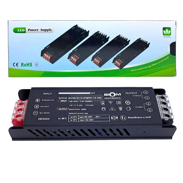 Блок живлення BIOM Professional DC12 300W BPX-12-300 25А (📌 01967s |ТЯ37 24492 /MX) фото