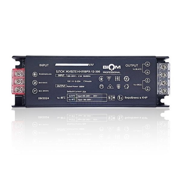 Блок живлення BIOM Professional DC12 300W BPX-12-300 25А (📌 01967s |ТЯ37 24492 /MX) фото