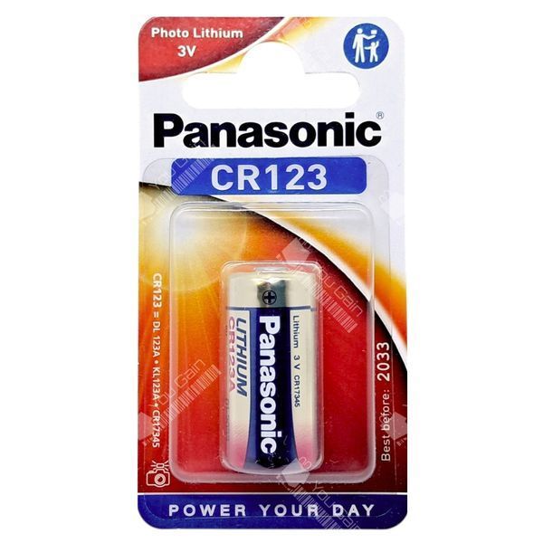 Батарейка литиевая Panasonic Photo Lithium CR123A (📌 02172s | Б2Я19) фото