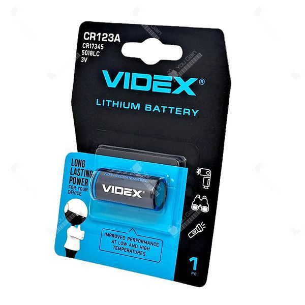 Батарейка литиевая Videx CR123 (3V) (📌 01543s |1129 Б2П08) фото