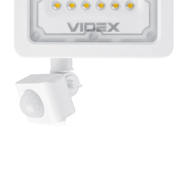 LED прожектор VIDEX F2e 10W 5000K с датчиком движения и освещенности