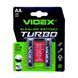 Батарейки щелочные для мощных устройств Videx Alkaline LR6/AA Turbo блистер 2 штуки 01956s | 0929 Б2Я79 фото 3