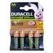 Акумулятори NiMH Duracell AA (HR6) 2500 мАг (пакування 4 штуки)