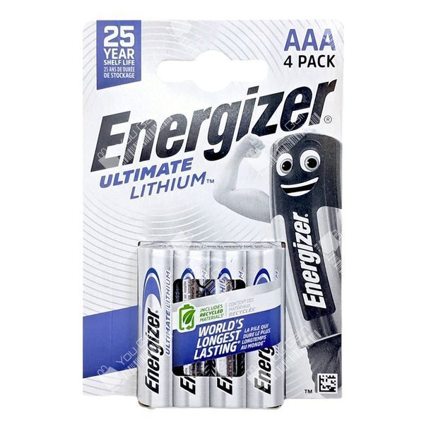 Батарейки літієві FR03 (AAA) Energizer&reg; Ultimate Lithium для екстремальних умов експлуатації (📌 01270s |1250) фото