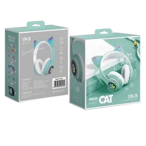 Беспроводные bluetooth наушники Cat STN-28, мятные (📌 01618s) фото