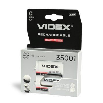 Аккумуляторы Videx HR14/C 3500mAh double blister/2шт