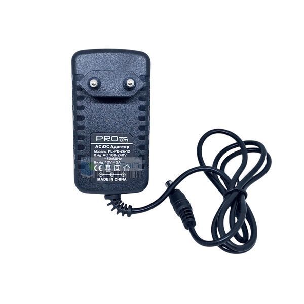 Блок живлення PROLUM&trade; 12V, 24W, 2.0А, Series "PD" (📌 02017s|224002 Б2Я30) фото