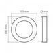 LED світильник ART IP65 круглий VIDEX 15W 5000K Black