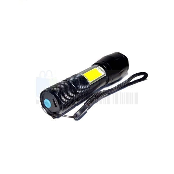 Фонарь тактический Bailong BL-1831-T6+COB, ЗУ micro USB, встроенный аккумулятор, zoom, ремешок, кейс (📌 01478s |Б1Я44) фото