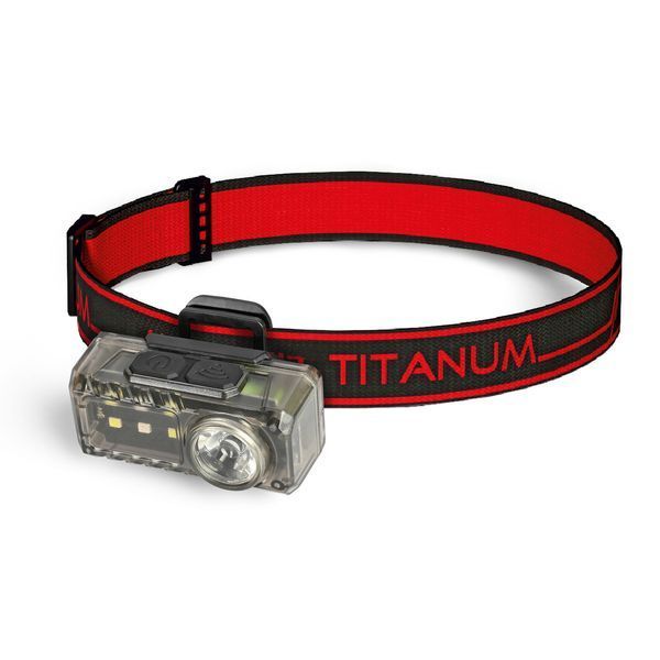 Налобний світлодіодний ліхтарик TITANUM TLF-H10 (магніт, білий, червоний, синій, сенсорне керування) (📌 02303s | Б2Я25) фото