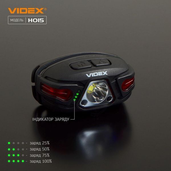 Налобный светодиодный фонарик VIDEX VLF-H015 330Lm 5000K (📌 02243s |) фото