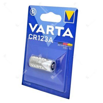 Батарейка литиевая VARTA CR123A (3V). Индивидуальная блистерная упаковка (📌 02042s |1234 Б2Я19) фото