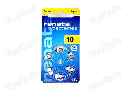 Батарея повітряно-цинкова Renata ZA10 (PR70) (в упаковці 6 штук) (1 батарейка) 0966 |1024 фото