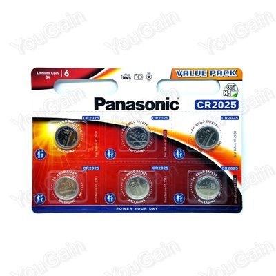 Батарея літієва CR2025 Panasonic (1 батарейка) 1261 H U |0132 фото