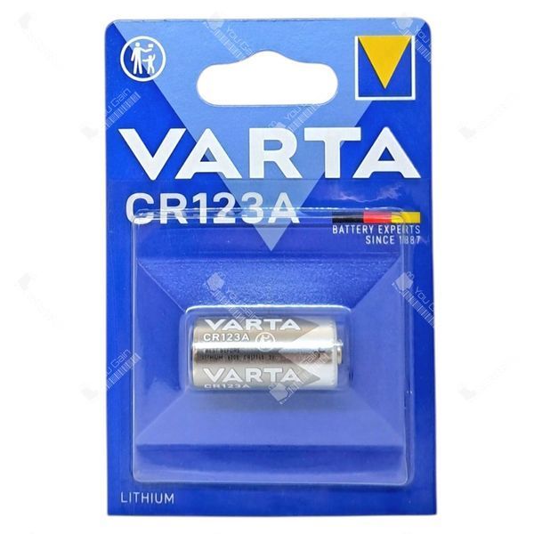 Літієва Батарейка VARTA CR123A (3V). Індивідуальне блістерне пакування (📌 02042s |1234 Б2Я19) фото
