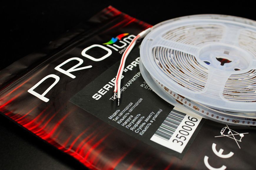 Світлодіодна LED стрічка PROLUM&trade; 24V; СОВ; 320; LED; IP20; Series "PRO", Синій (📌 01851s |350006 Б2Я07) фото