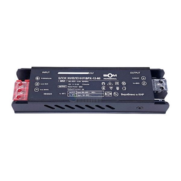 Блок питания BIOM Professional DC12 60W BPX-12-60 5А (📌 01963s |Б2Я20) фото