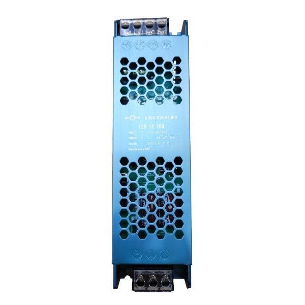 Імпульсний блок живлення BIOM Professional DC12 200W 16.5А LED-12-200 (📌 01676s | 23437 Б2Я04) фото