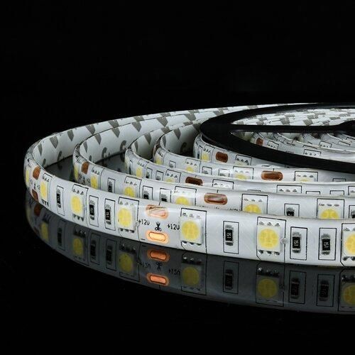 Светодиодная лента BIOM OEM 12В SMD5050 60 шт/м 900 Лм/м тёплый белый, IP65 герметичная, 5 метров (📌 00-00014492-BIOM[2105]) фото