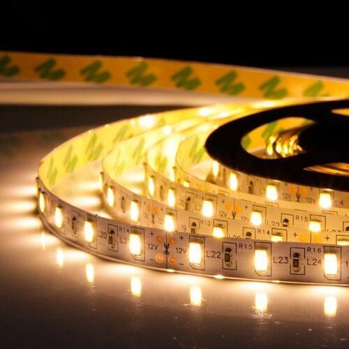 Светодиодная лента BIOM OEM 12В SMD5630 60 шт/м 15 Вт/м 1400 Лм/м тёплый белый, негерметичная, 5 метров (📌 00-00014493-BIOM[2106]) фото